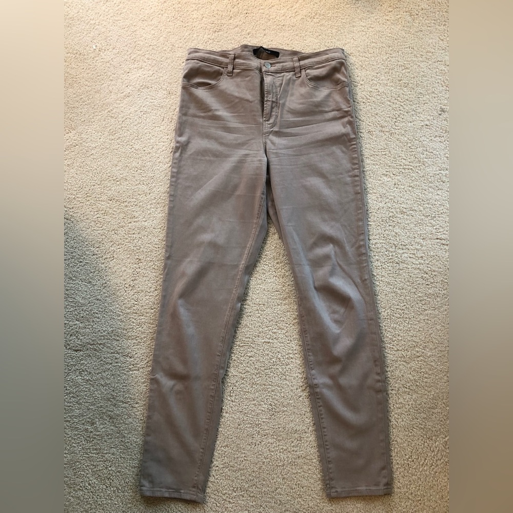 J Brand Maria High Rise Skinny Pant in Luxe Sateen